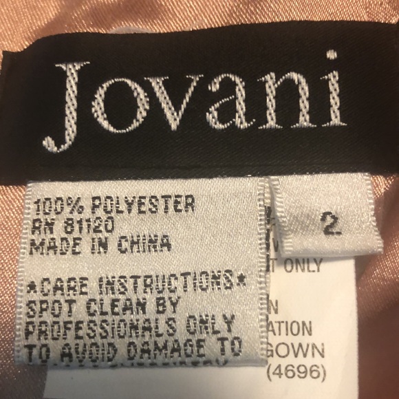 Jovani 171924  White A Line Mini Ostrich Feathers - Picture 11 of 13